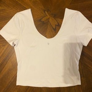 NWOT lululemon Align Tee - White, Size 8